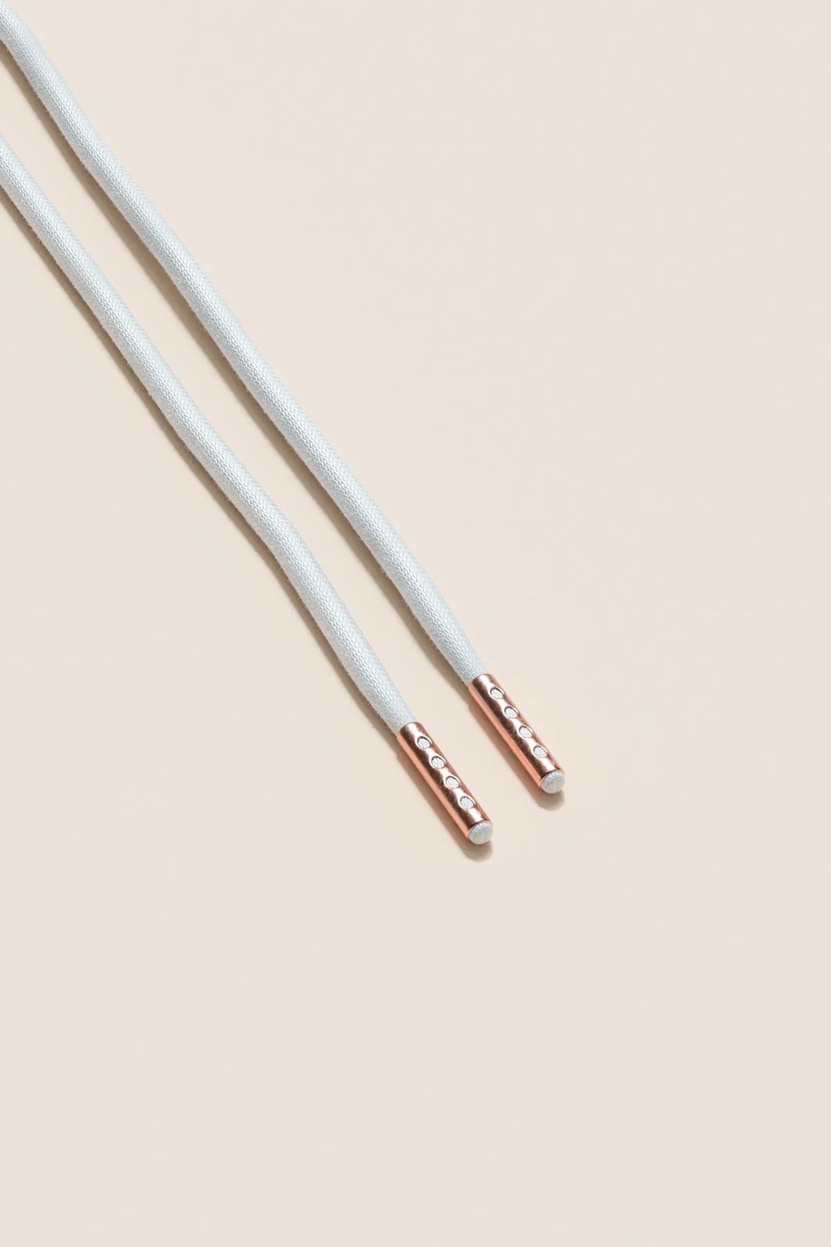 White | 4 mm Round Waxed Shoelaces