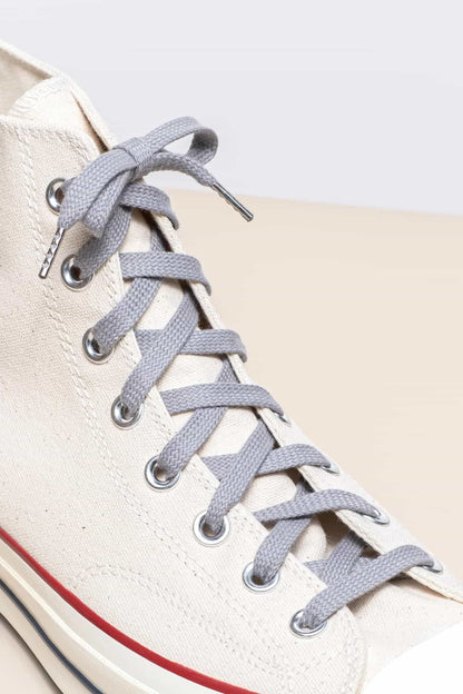 Aluminium Grau | Sneaker Schnürsenkel