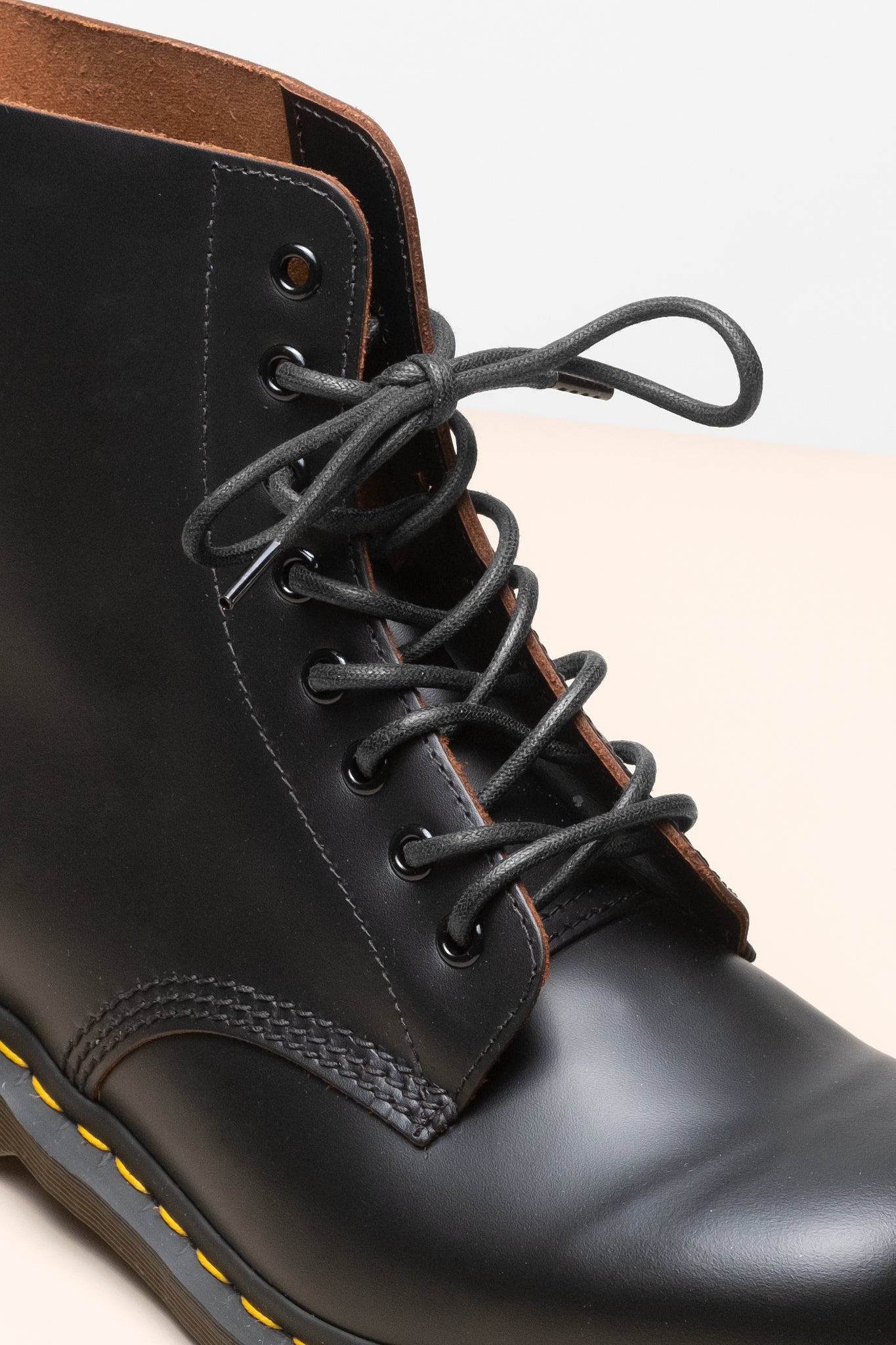 Schwarz | 4 mm Runde gewachste Schnürsenkel