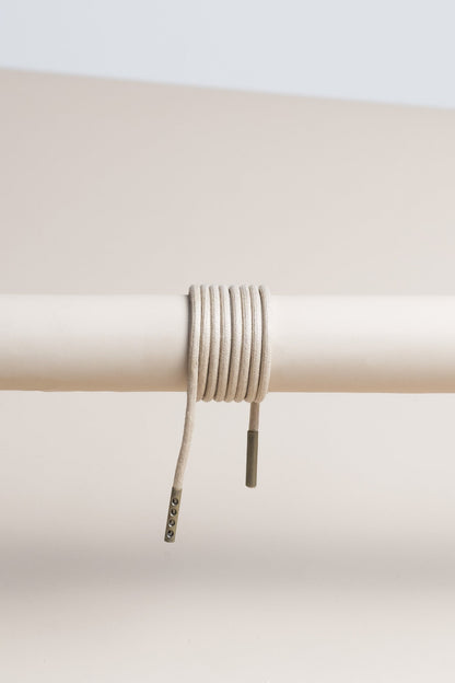 Bone White | Round Waxed Shoelaces