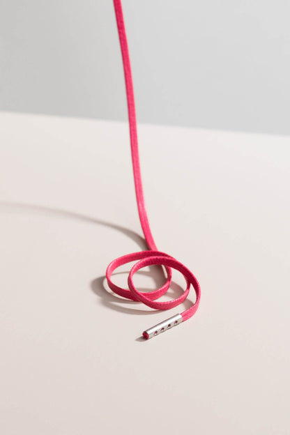 Magenta | Flache Gewachste Schnürsenkel