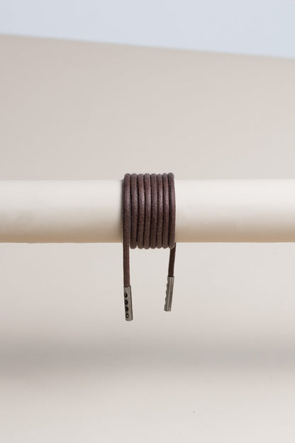 Schokobraun | Runde Gewachste Schnürsenkel