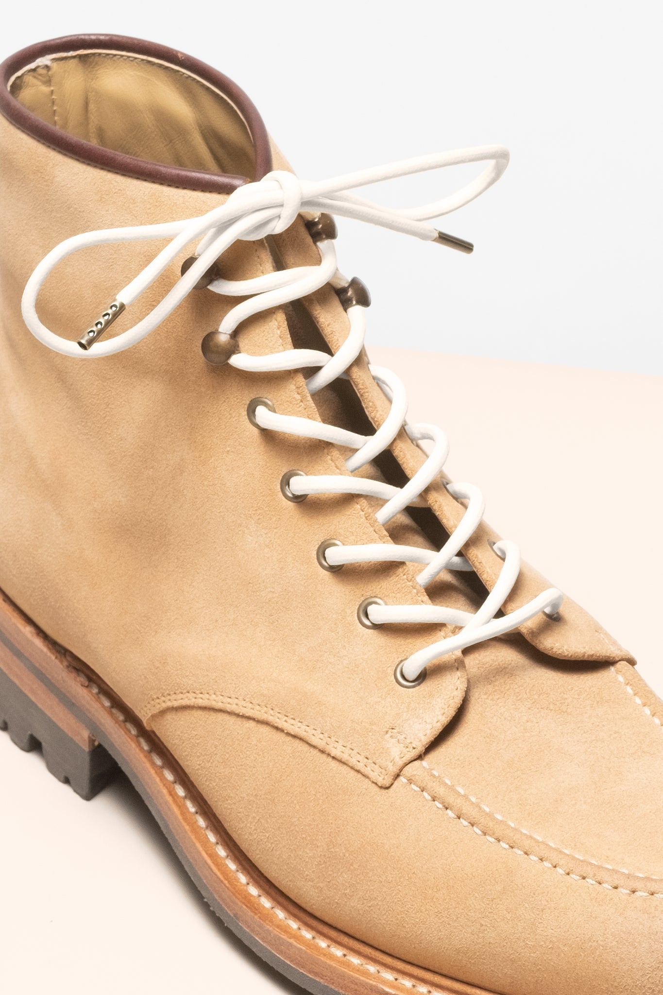 Cream | 4 mm Round Waxed Shoelaces