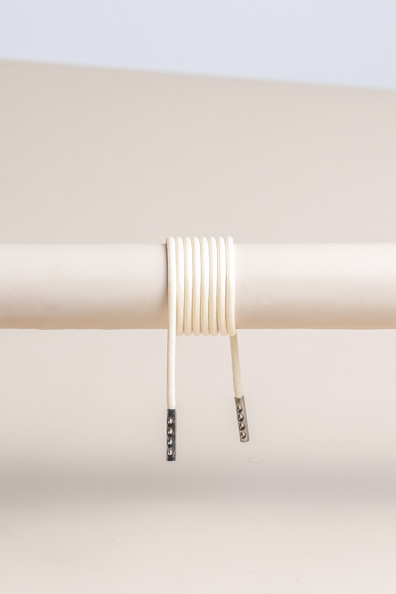Cream | Round Waxed Shoelaces