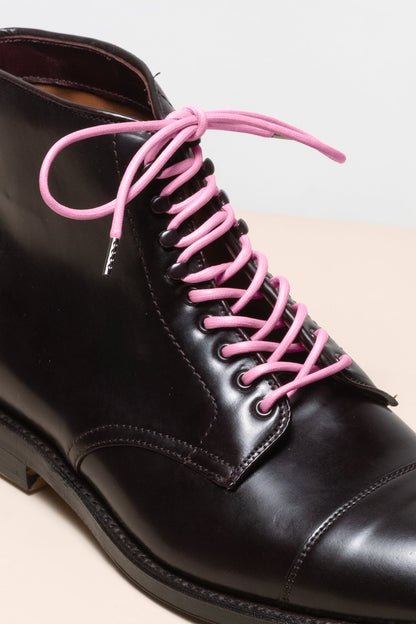 Flamingo Pink | 4 mm Runde gewachste Schnürsenkel