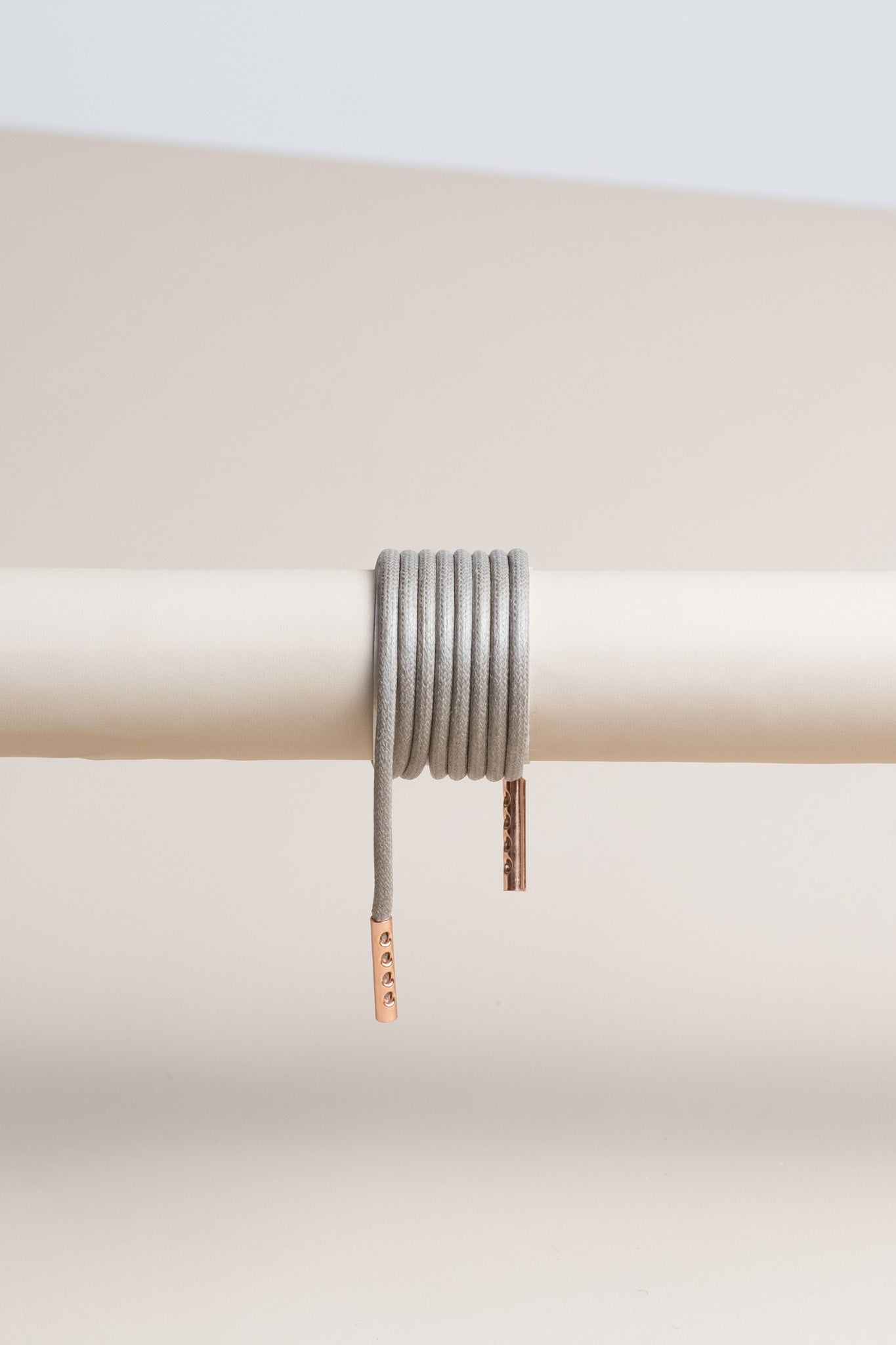 Graphitgrau | Runde Gewachste Schnürsenkel