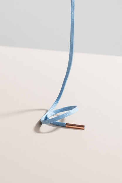 Light Blue | Flat Waxed Shoelaces