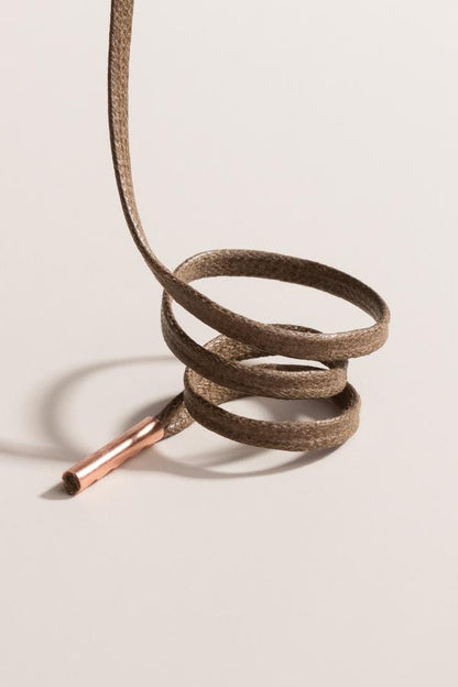 Light Brown | Flat Waxed Shoelaces