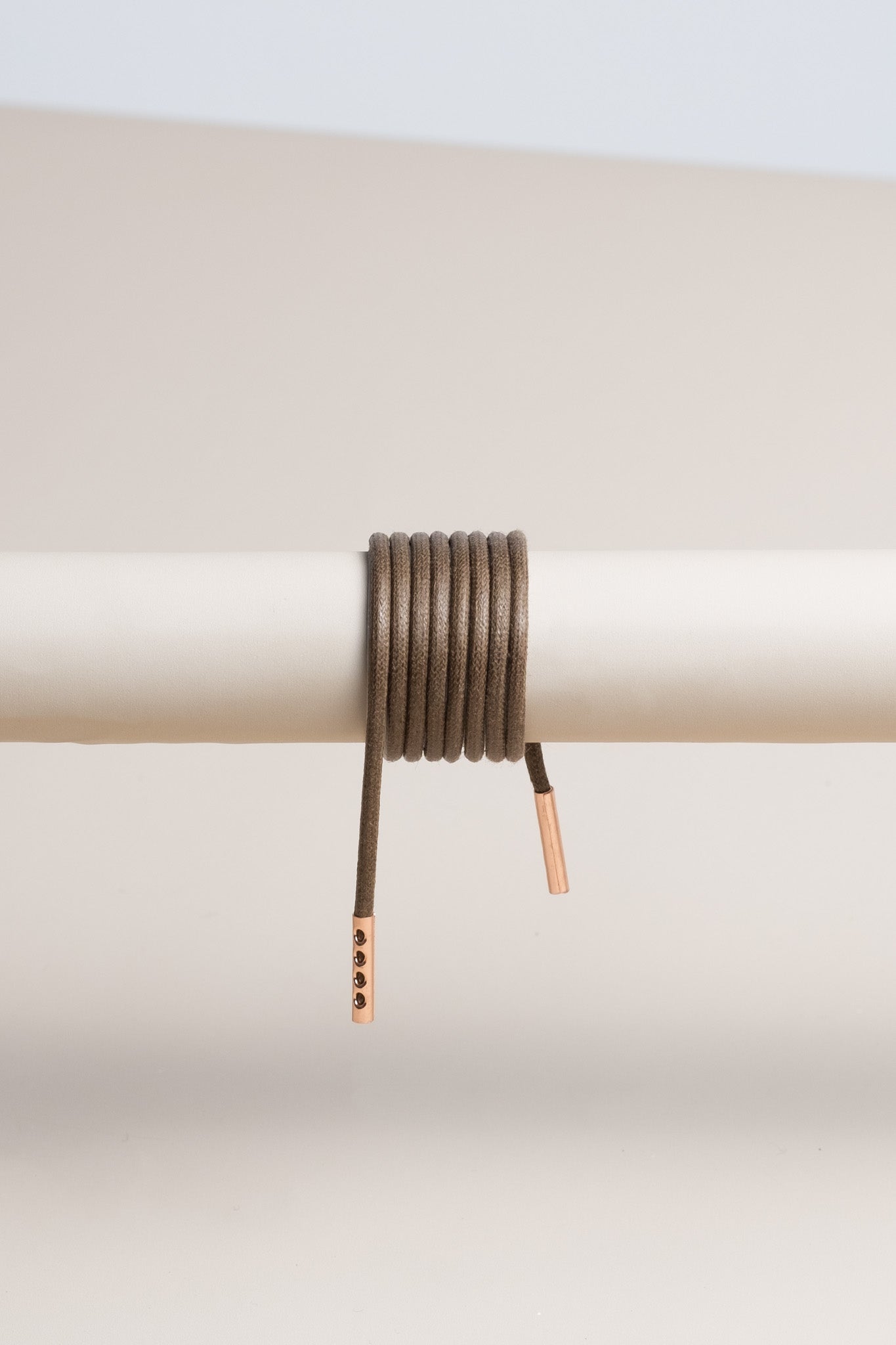 Hellbraun | Runde Gewachste Schnürsenkel