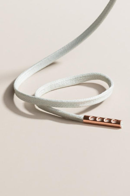 Light Grey | Flat Waxed Shoelaces