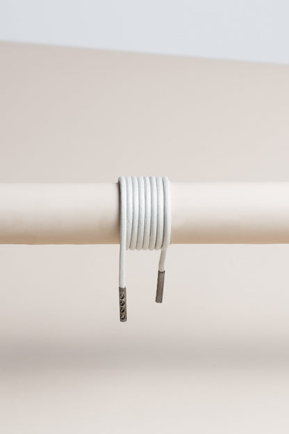 Light Grey | Round Waxed Shoelaces