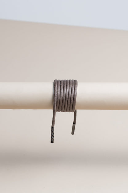 Malvengrau | Runde Gewachste Schnürsenkel