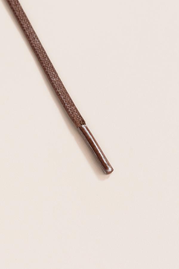 Medium Brown | Flat Waxed Shoelaces