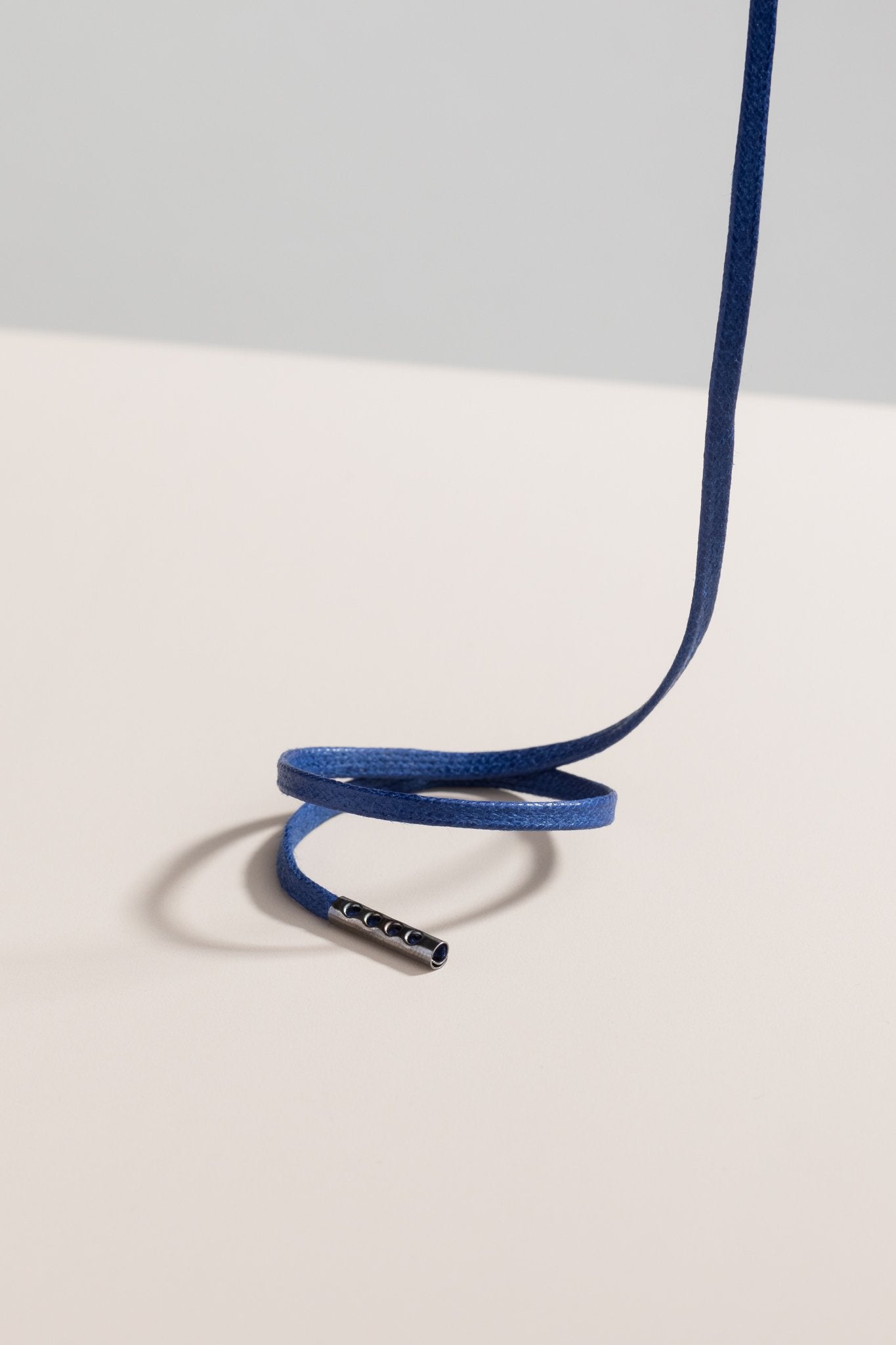 Marineblau | Flache Gewachste Schnürsenkel