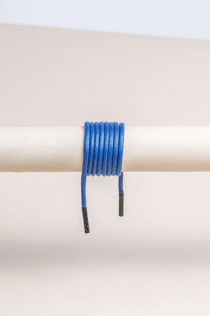 Marineblau | Runde Gewachste Schnürsenkel