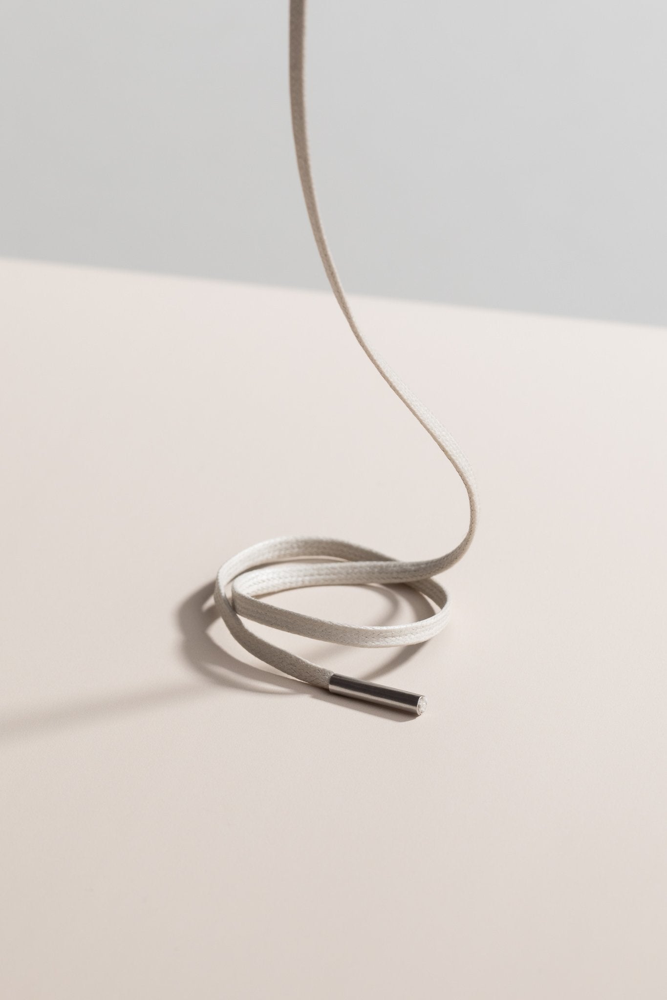 Nickel Grey | Flat Waxed Shoelaces