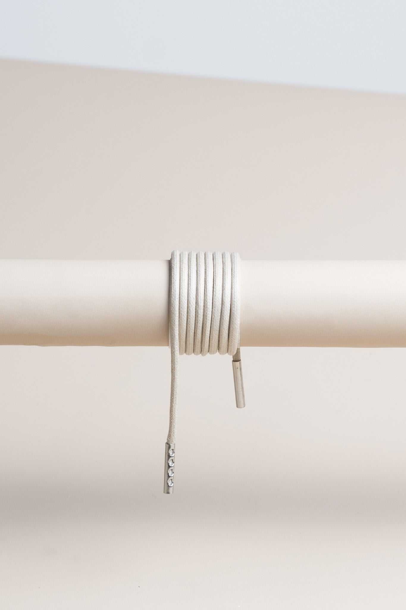 Nickelgrau | Runde Gewachste Schnürsenkel