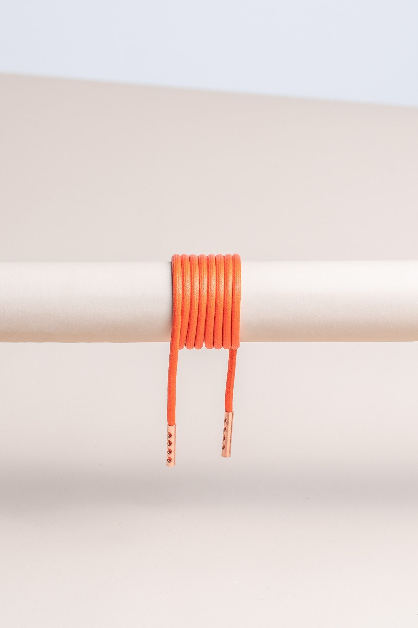 Orange | Round Waxed Shoelaces