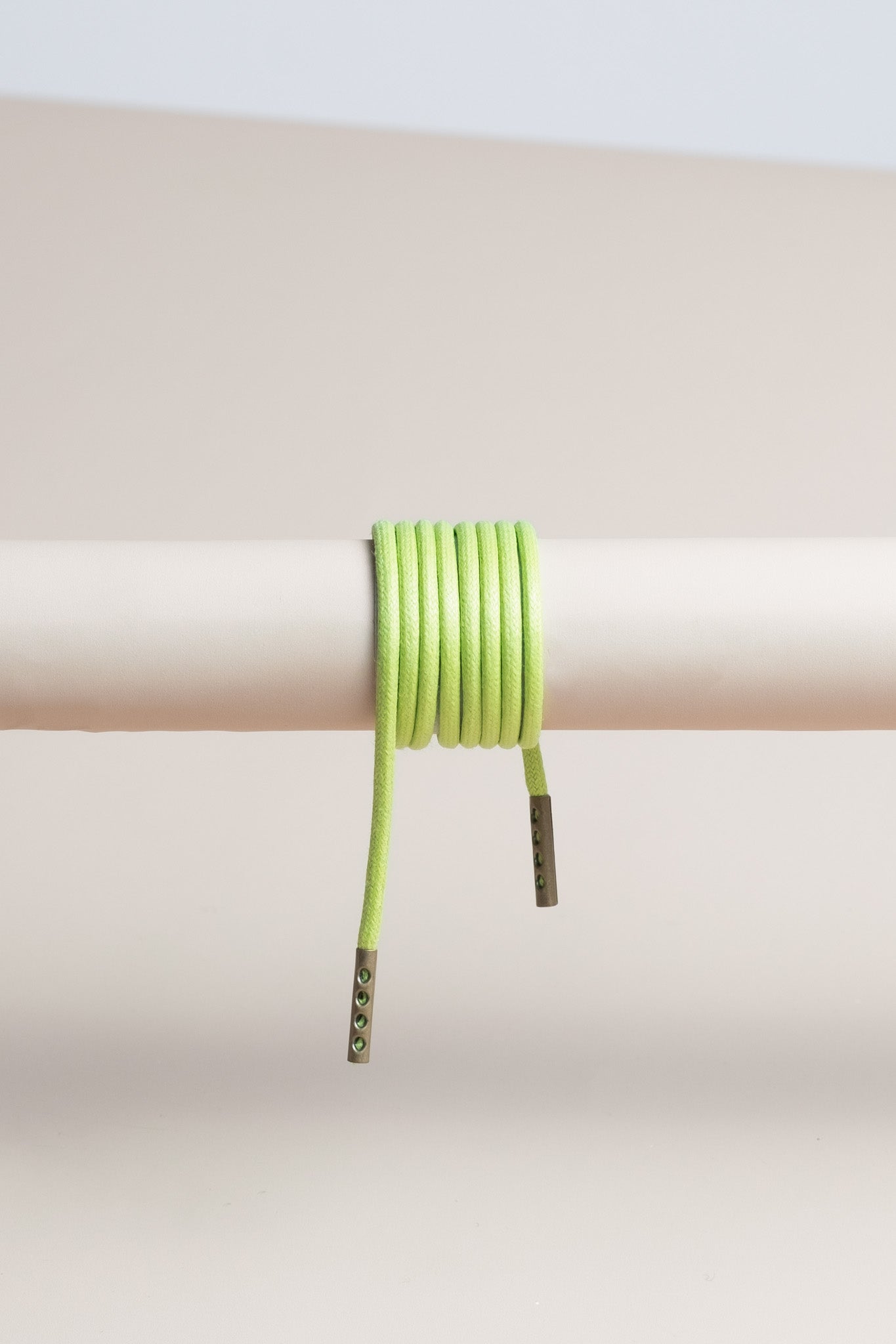 Pastel Green | Round Waxed Shoelaces