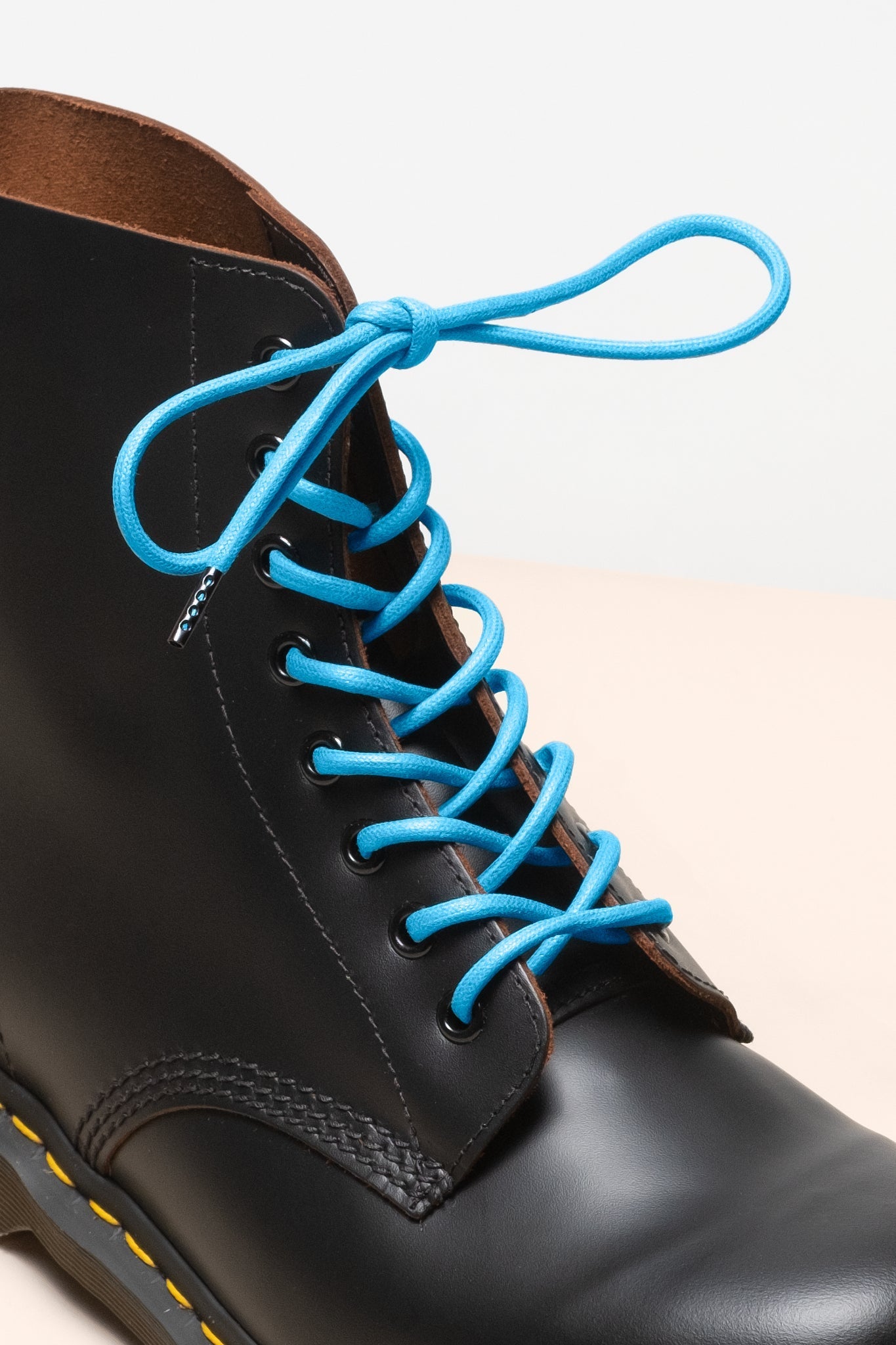 Petrol Blue | 4 mm Round Waxed Shoelaces