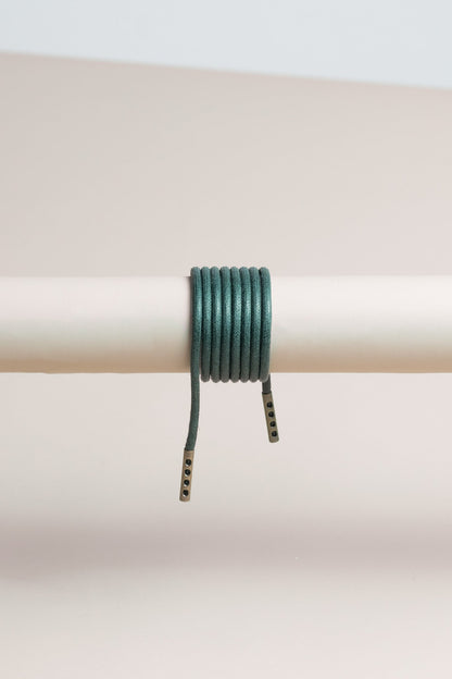 Pine Green | Round Waxed Shoelaces