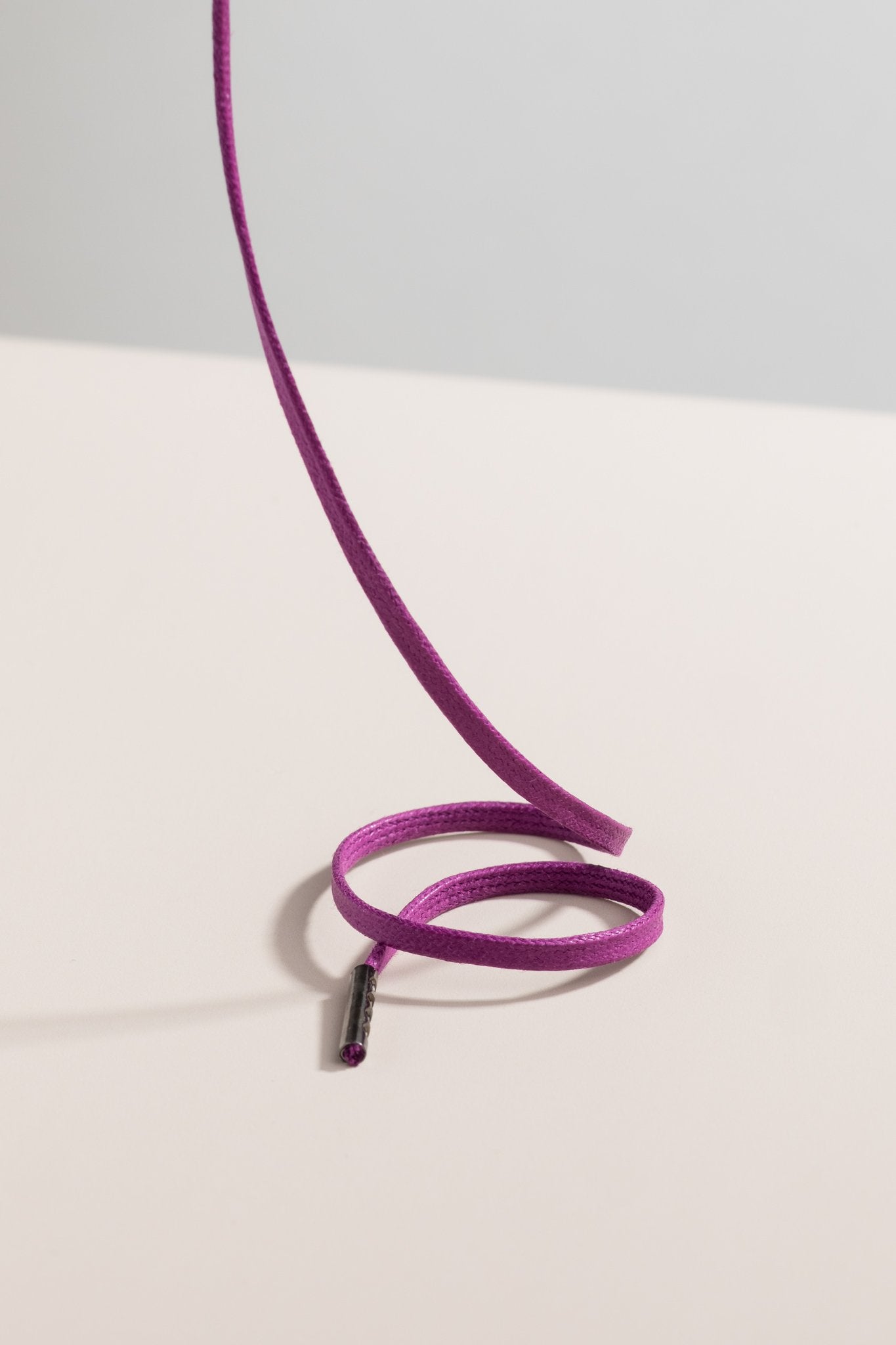 Plum | Flat Waxed Shoelaces