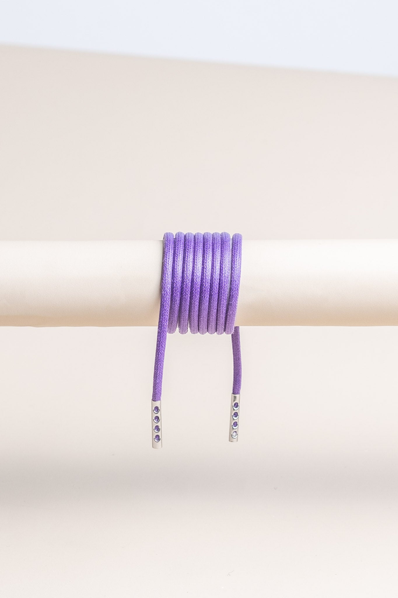 Purple | Round Waxed Shoelaces