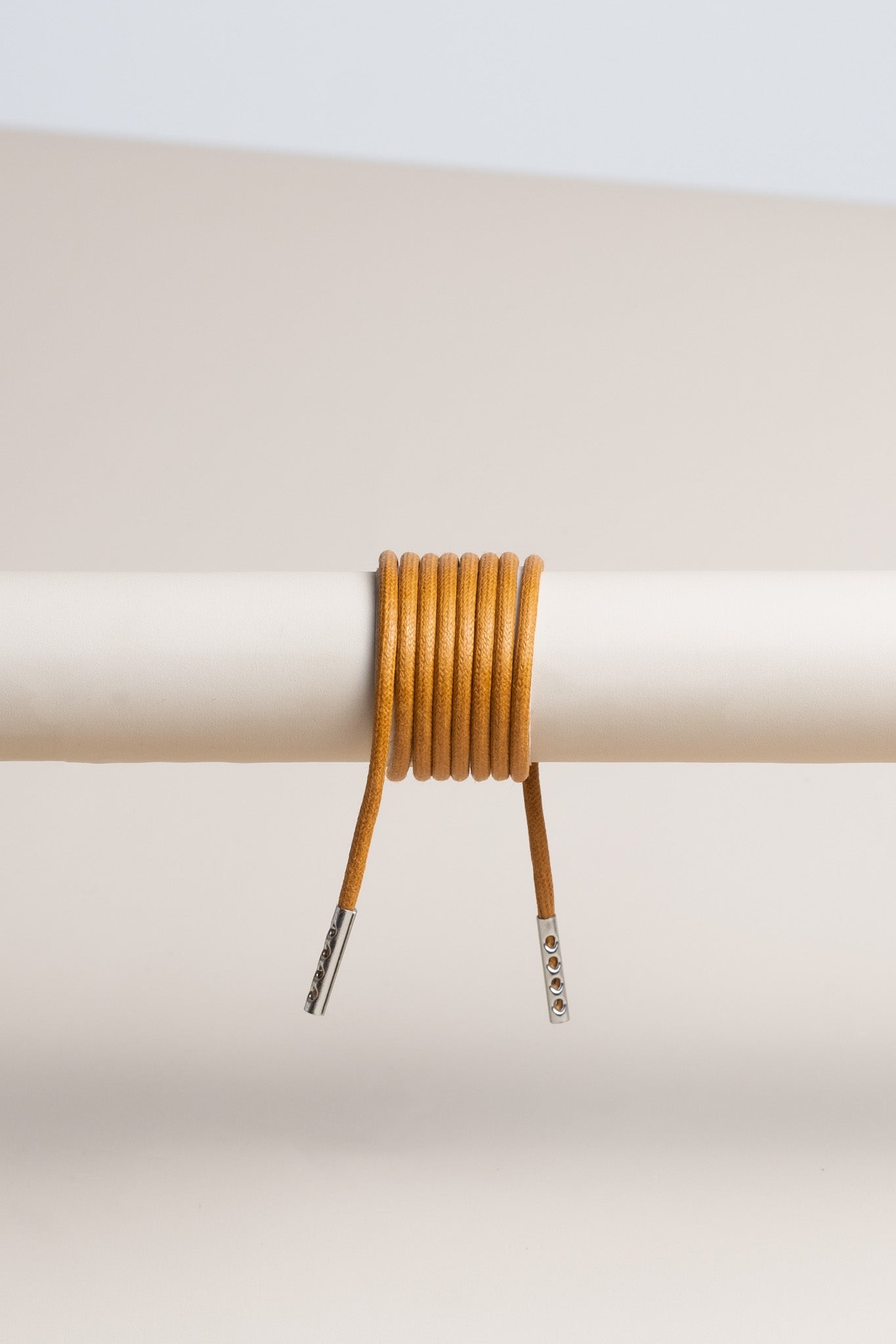 Cognac | Runde Gewachste Schnürsenkel