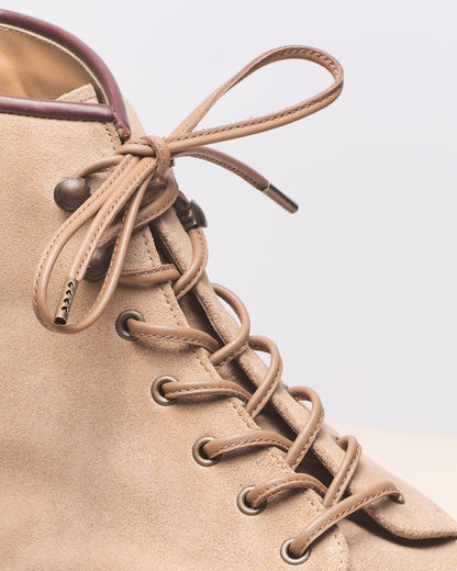 Saddle Brown | Stitched Leather Laces
