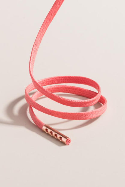 Salmon | Flat Waxed Shoelaces