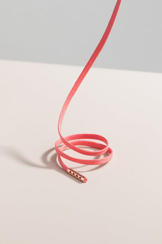 Salmon | Flat Waxed Shoelaces