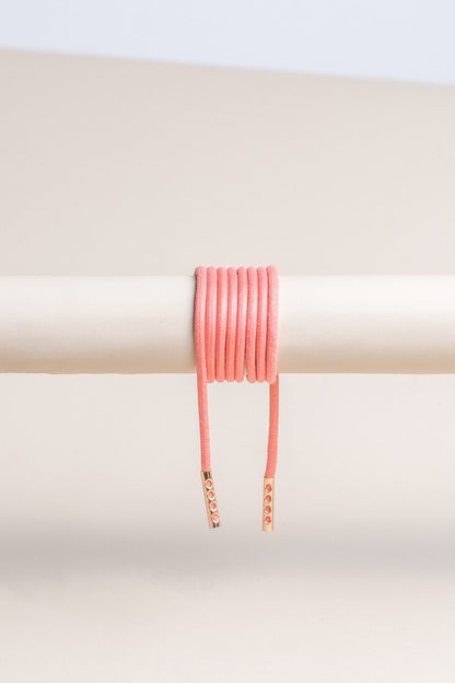 Salmon | Round Waxed Shoelaces