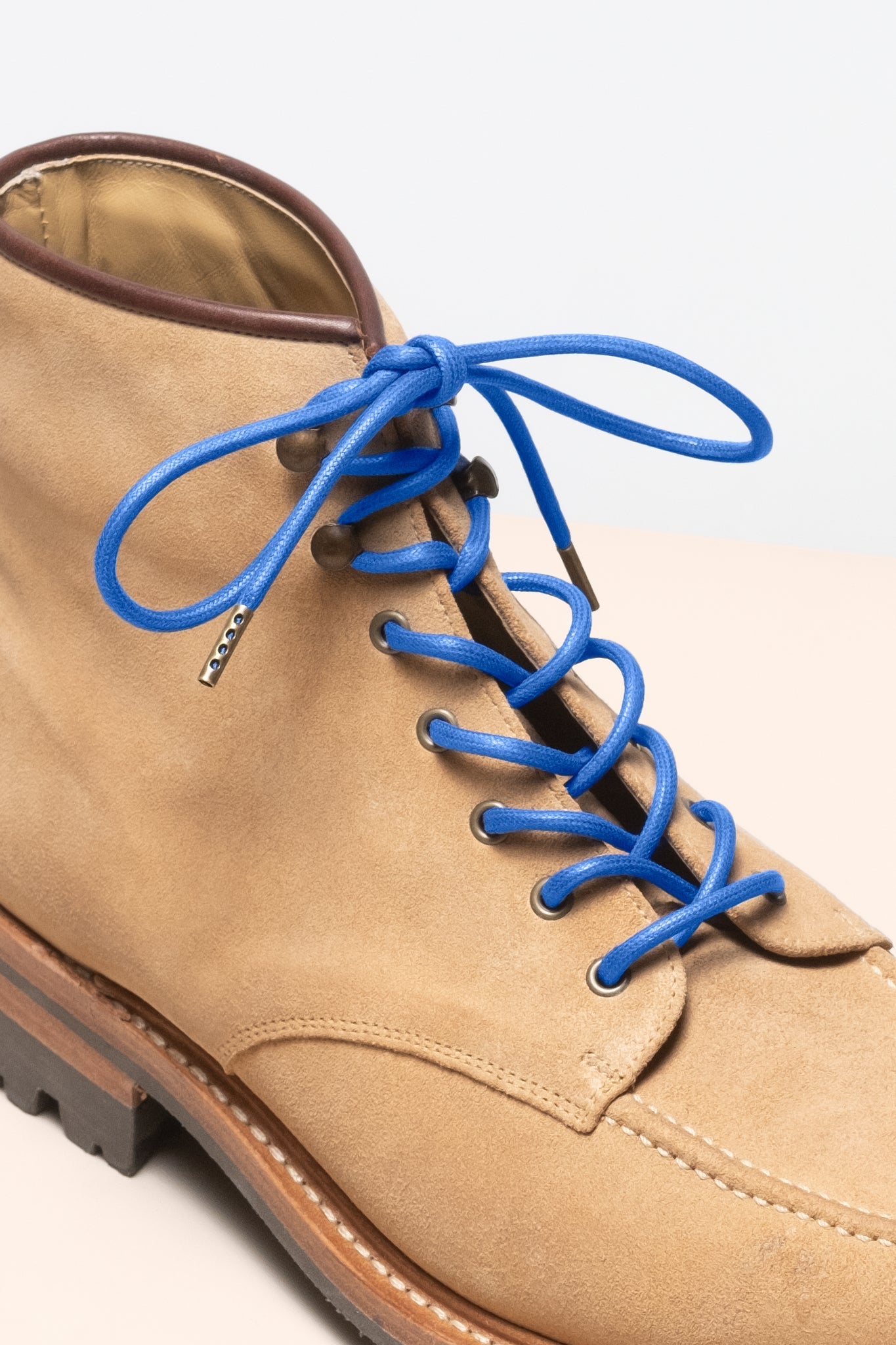 Sapphire Blue | 4 mm Round Waxed Shoelaces