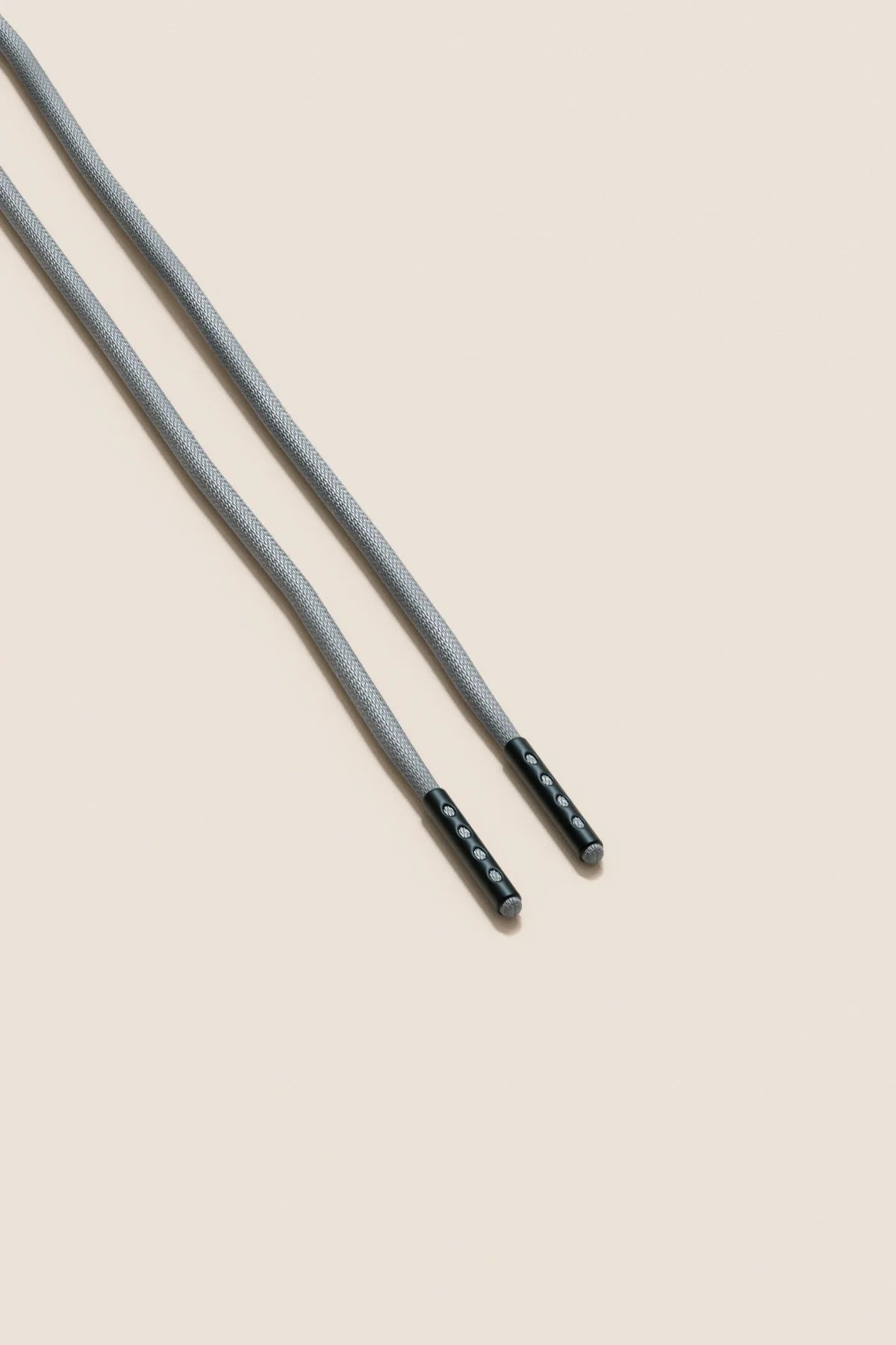 Aluminium Grey | Round Waxed Shoelaces