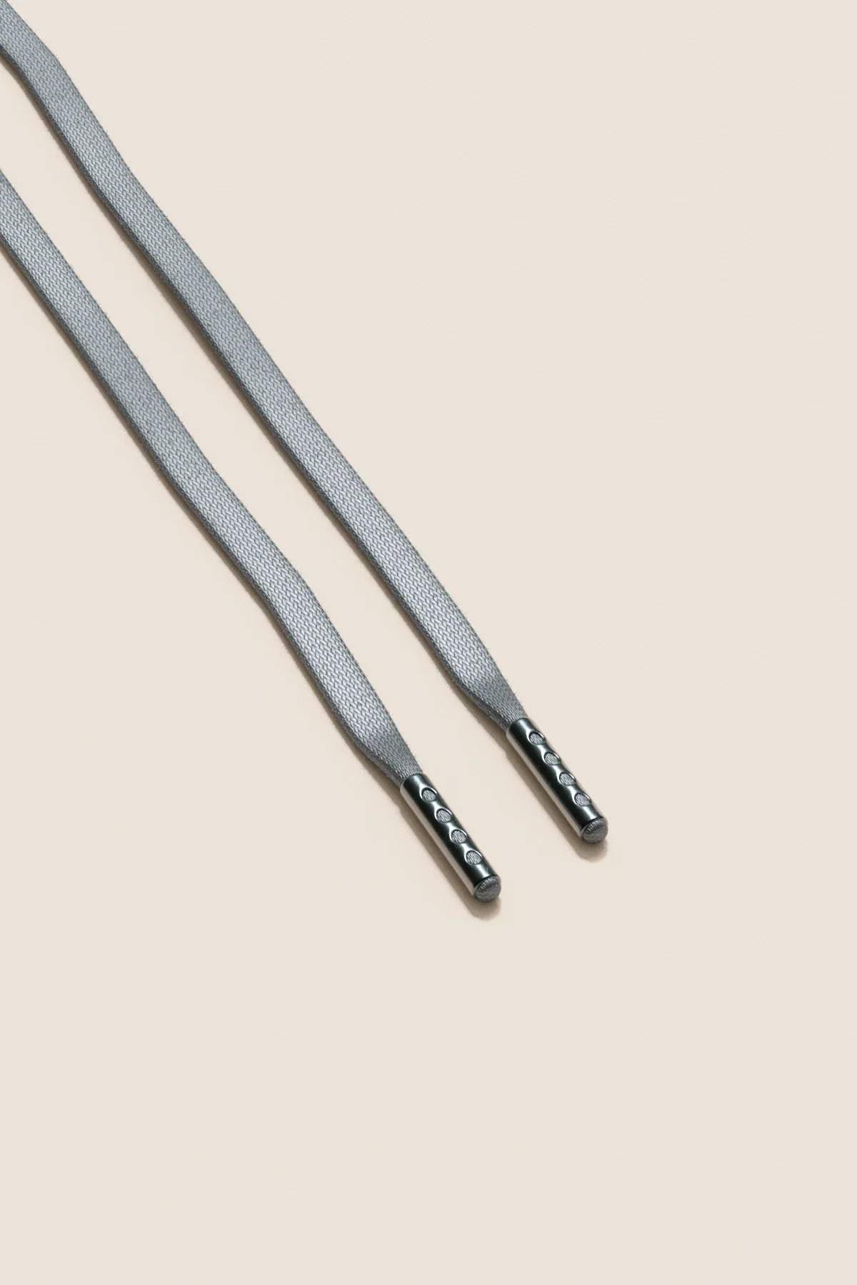 Aluminiumgrau | Flache Gewachste Schnürsenkel