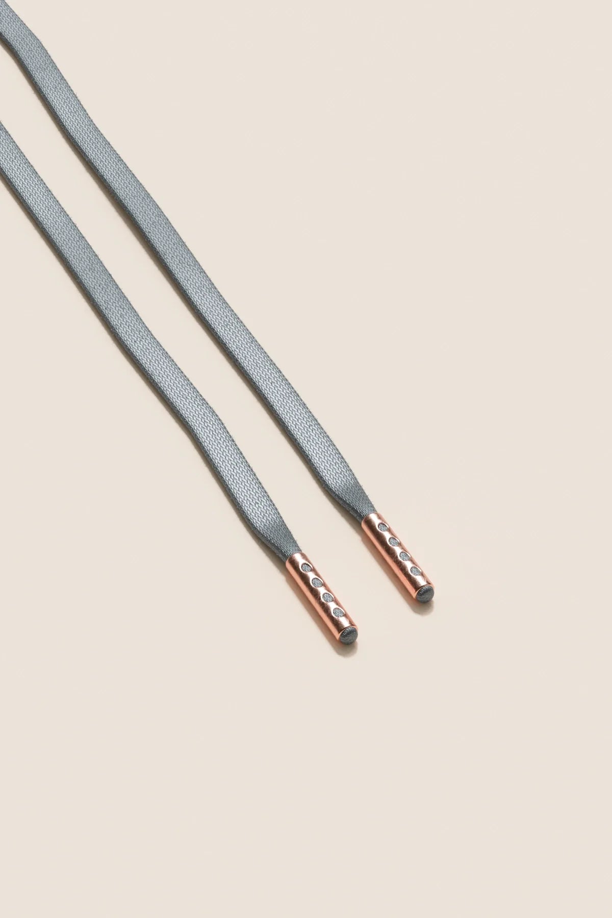 Aluminiumgrau | Flache Gewachste Schnürsenkel