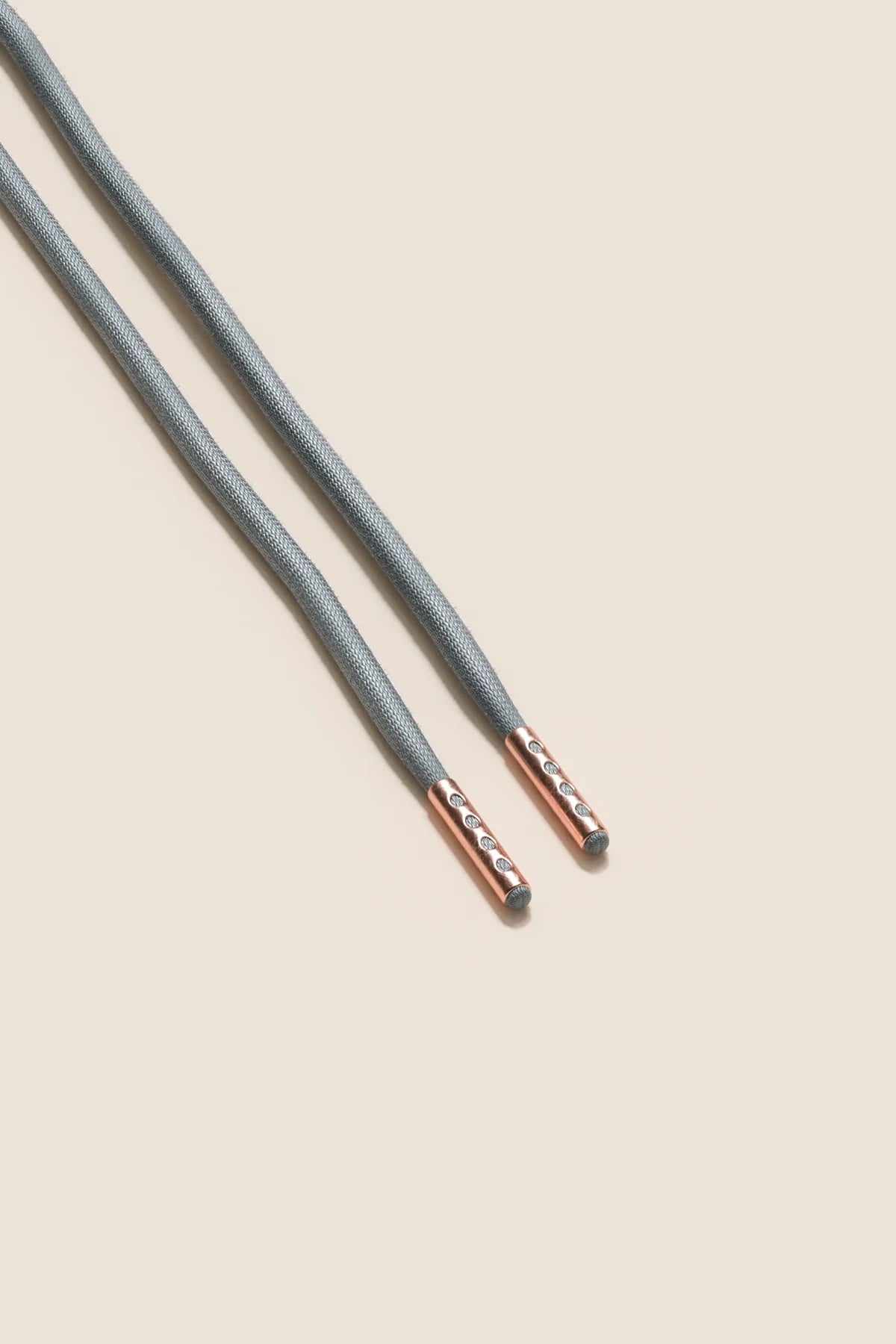 Aluminium Grau | 4 mm Runde gewachste Schnürsenkel