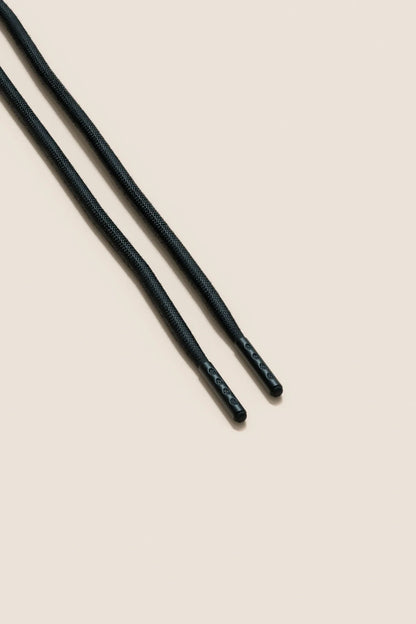 Schwarz | 4 mm Runde gewachste Schnürsenkel