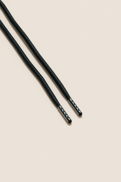 Schwarz | 4 mm Runde gewachste Schnürsenkel