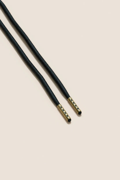 Schwarz | 4 mm Runde gewachste Schnürsenkel