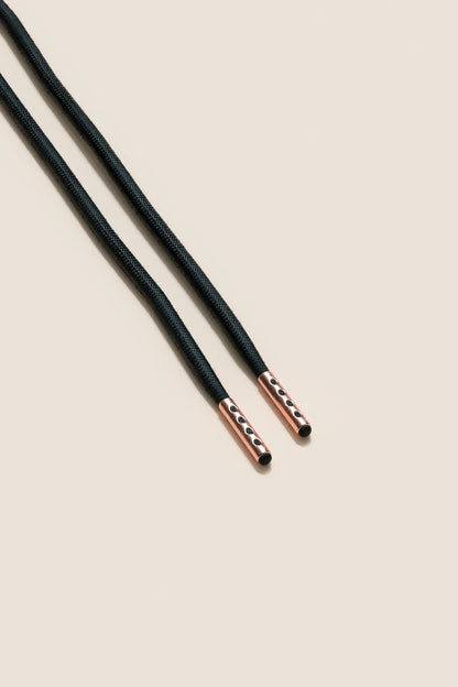 Schwarz | 4 mm Runde gewachste Schnürsenkel