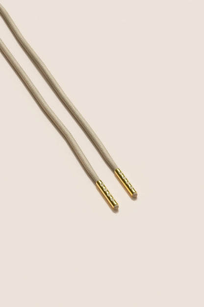 Bone White | Round Waxed Shoelaces