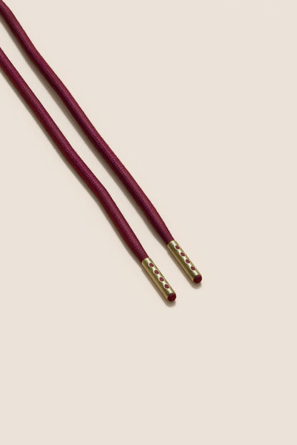 Bordeaux | 4 mm Runde gewachste Schnürsenkel
