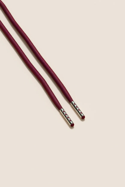 Bordeaux | 4 mm Runde gewachste Schnürsenkel