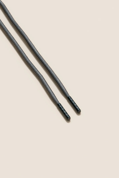 Anthrazit | 4 mm Runde gewachste Schnürsenkel