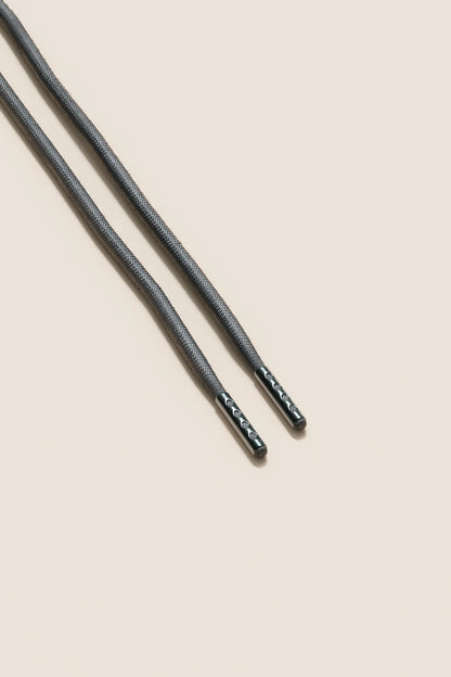Anthrazit | 4 mm Runde gewachste Schnürsenkel