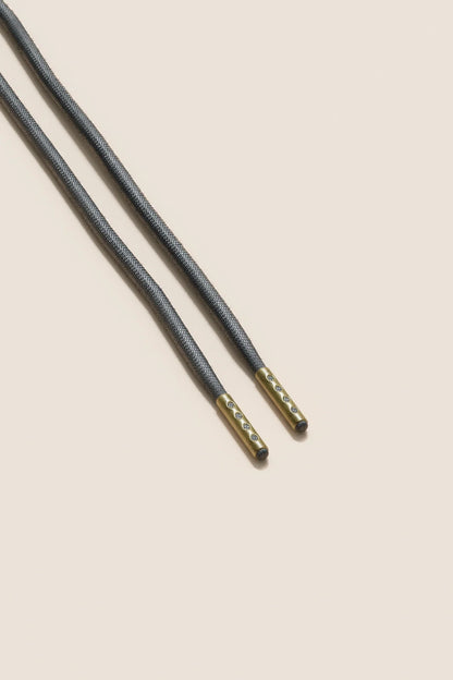 Anthrazit | 4 mm Runde gewachste Schnürsenkel