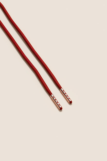 Cherry | Round Waxed Shoelaces