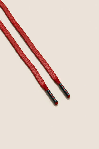 Cherry | Flat Waxed Shoelaces