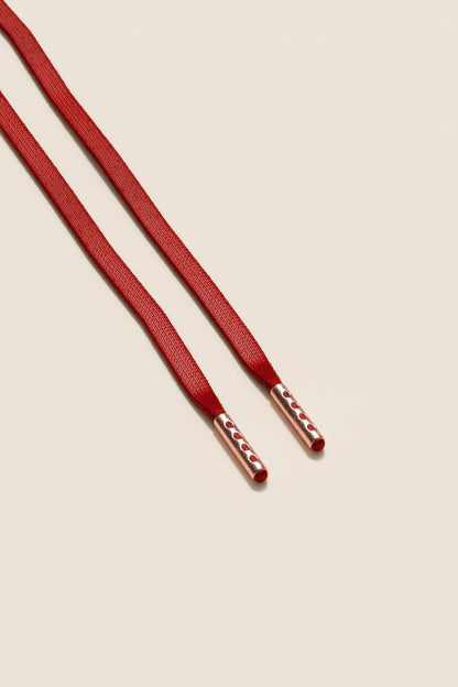Cherry | Flat Waxed Shoelaces